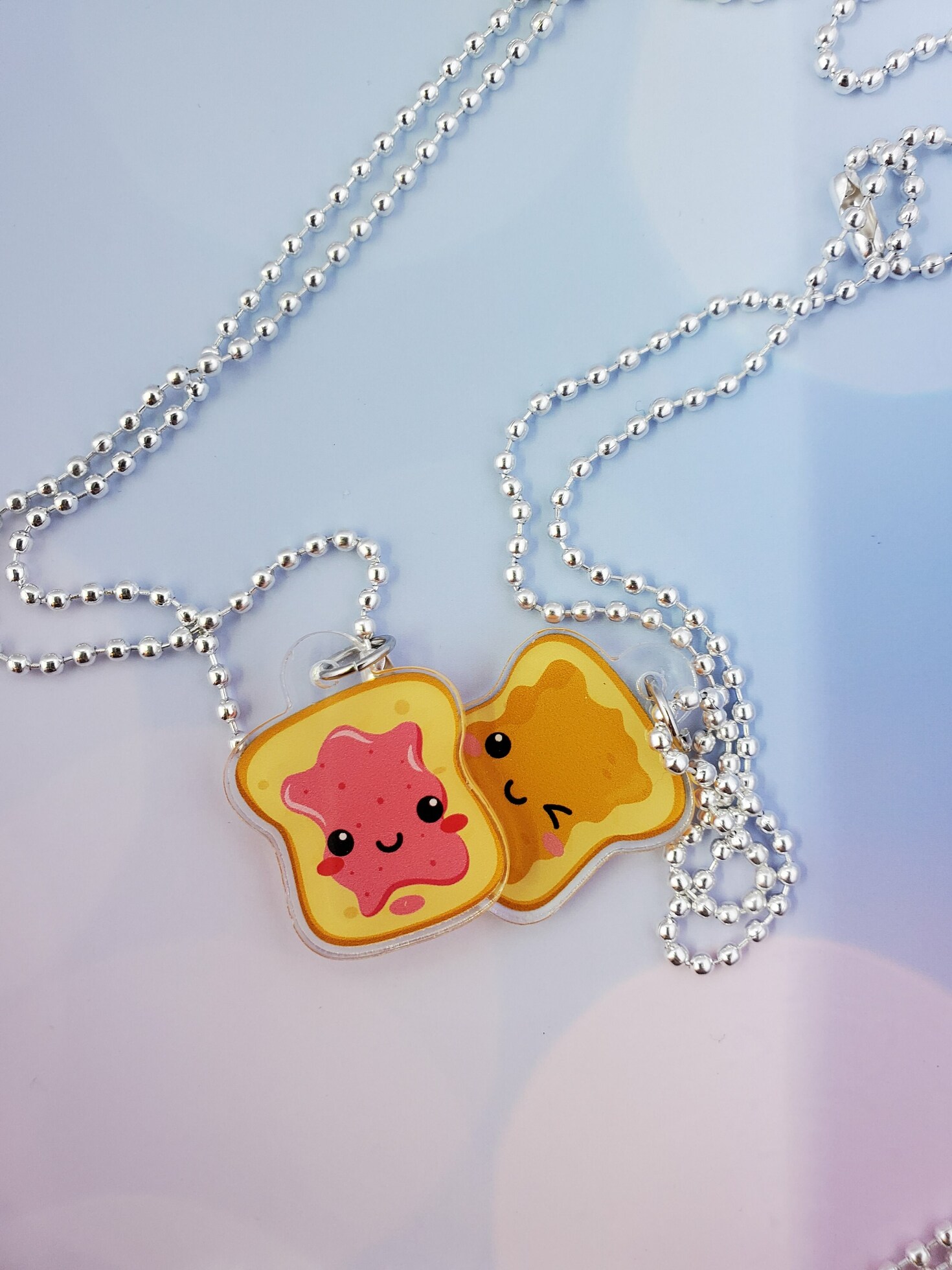 Peanut butter and on sale jelly friendship necklace